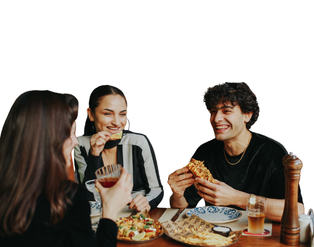 AI video editor showing woman with ready-to-use steel background adding templates for office, classroom, and home—no green screen needed.
